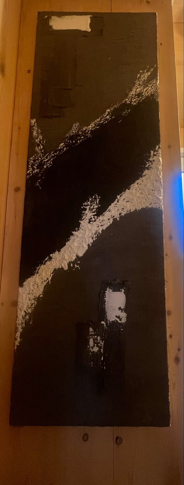 Modern 3D Canvas Schilderij - Grijs en Wit Abstract, Ophalen