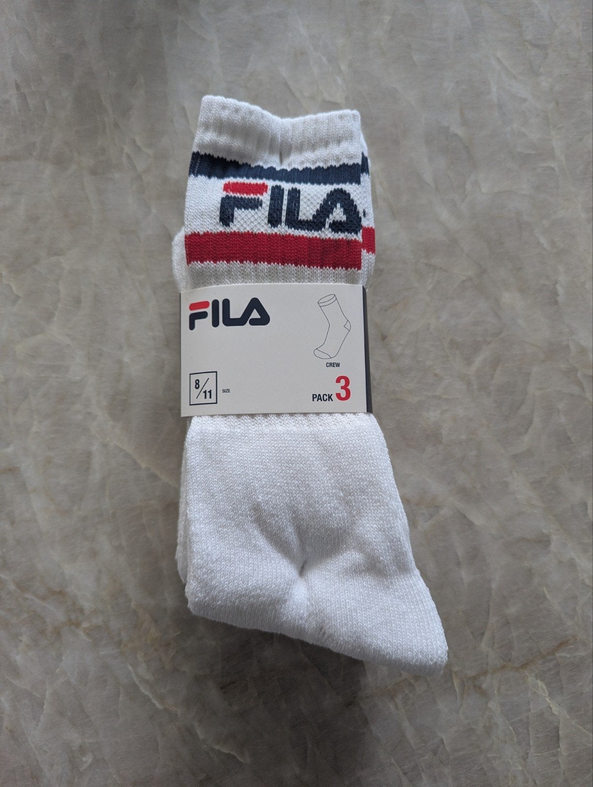 FILA Sportsokken 3-Pack Wit - Maat 41-45, Kleding | Heren, Sokken en Kousen, Wit, Nieuw, Overige maten, Ophalen of Verzenden