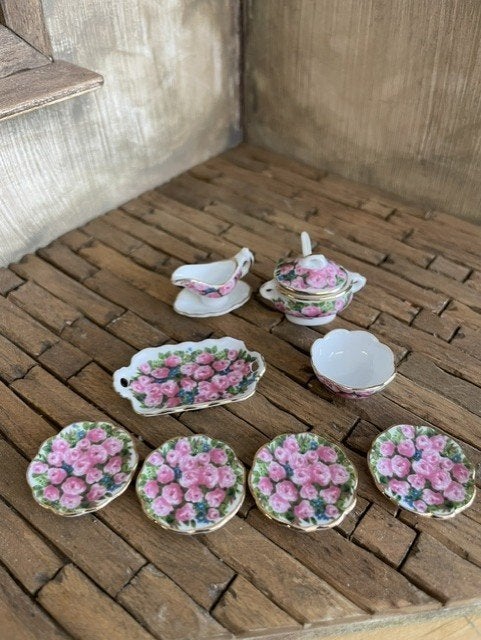 poppenhuis Reutter eetservies "Roos", Ophalen of Verzenden, Nieuw, Poppenhuis