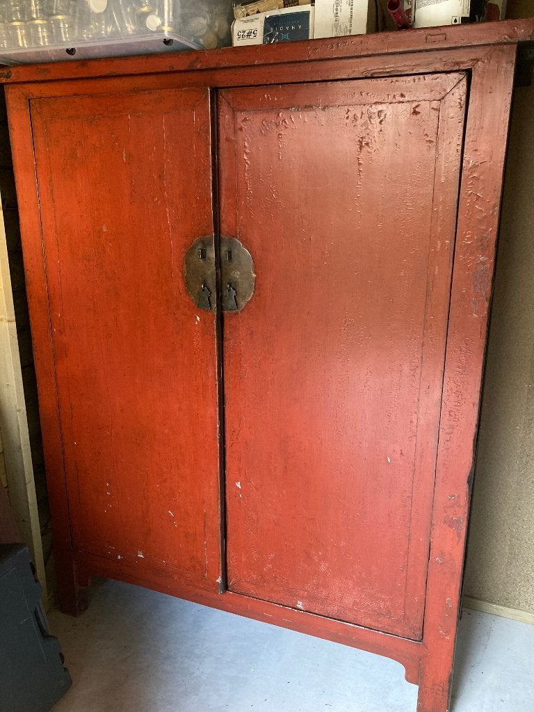 Brocante Chinese kast, Ophalen