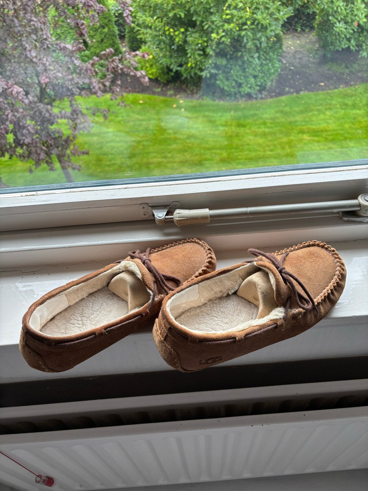 Ugg Dakota pantoffels maat 41, Kleding | Dames, Ophalen of Verzenden, Gedragen, Bruin, Pantoffels of Sloffen