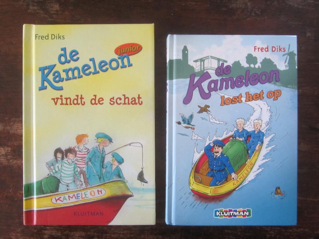 Fred Diks de kameleon lost het op/junior /vindt de schat, Boeken, Ophalen of Verzenden, Zo goed als nieuw, Fictie algemeen