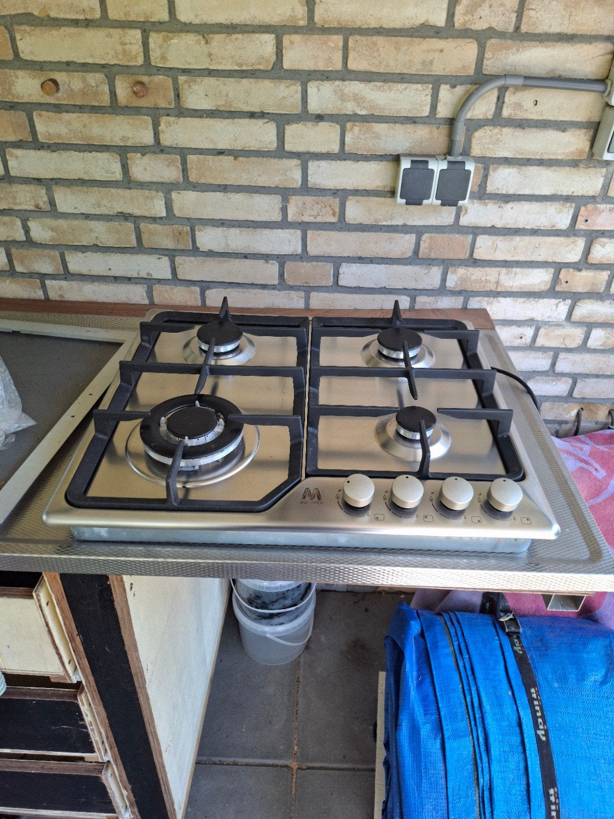 Nieuw Msystem MHB60IX gasfornuis - ongebruikt, Ophalen, 60 cm of meer, Nieuw, 4 kookzones