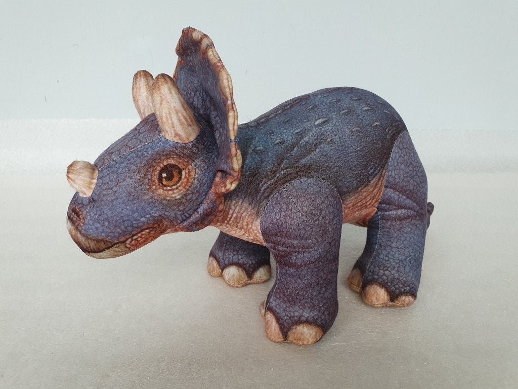 Jurassic Park: knuffel Triceratops (Dakin, Amblin, 1992), Ophalen of Verzenden, Gebruikt, Overige typen