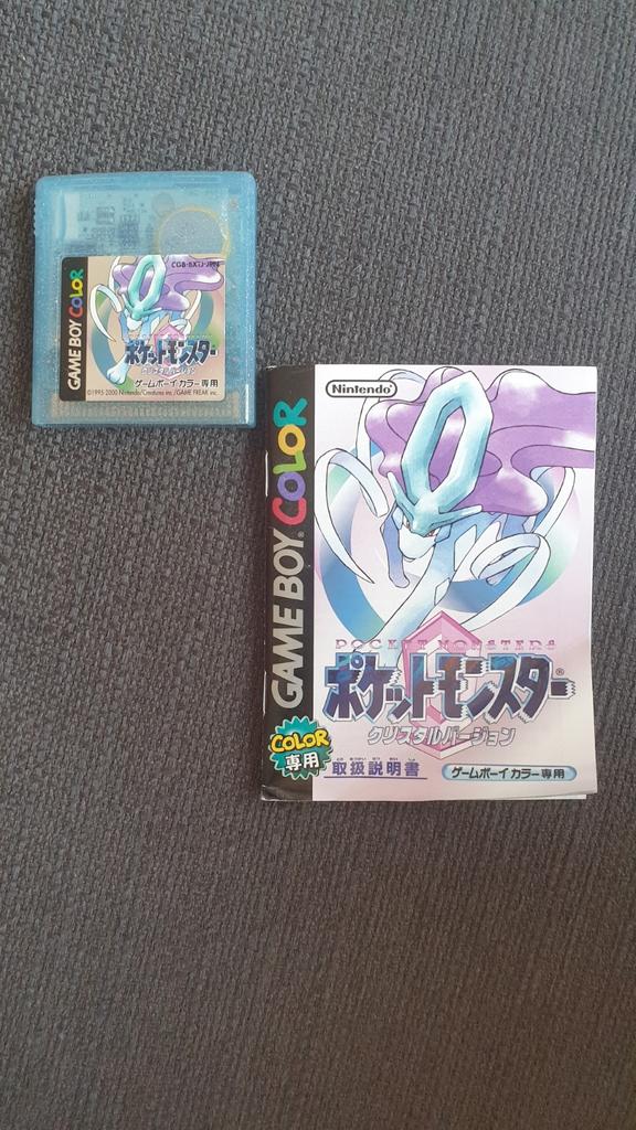 Pokemon Crystal Japans met manual, Avontuur en Actie, 1 speler, Ophalen of Verzenden, Zo goed als nieuw