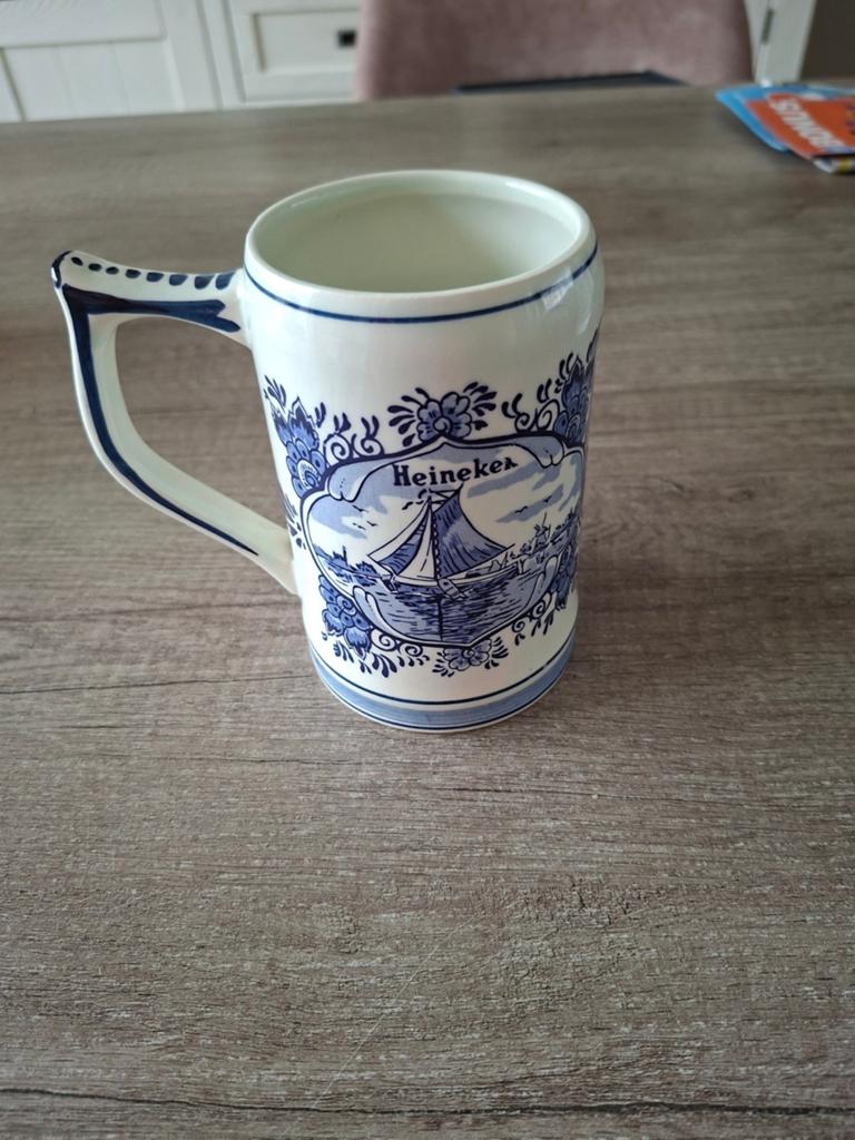 Heineken Delfts Blauwe Mok, Antiek en Kunst, Ophalen of Verzenden