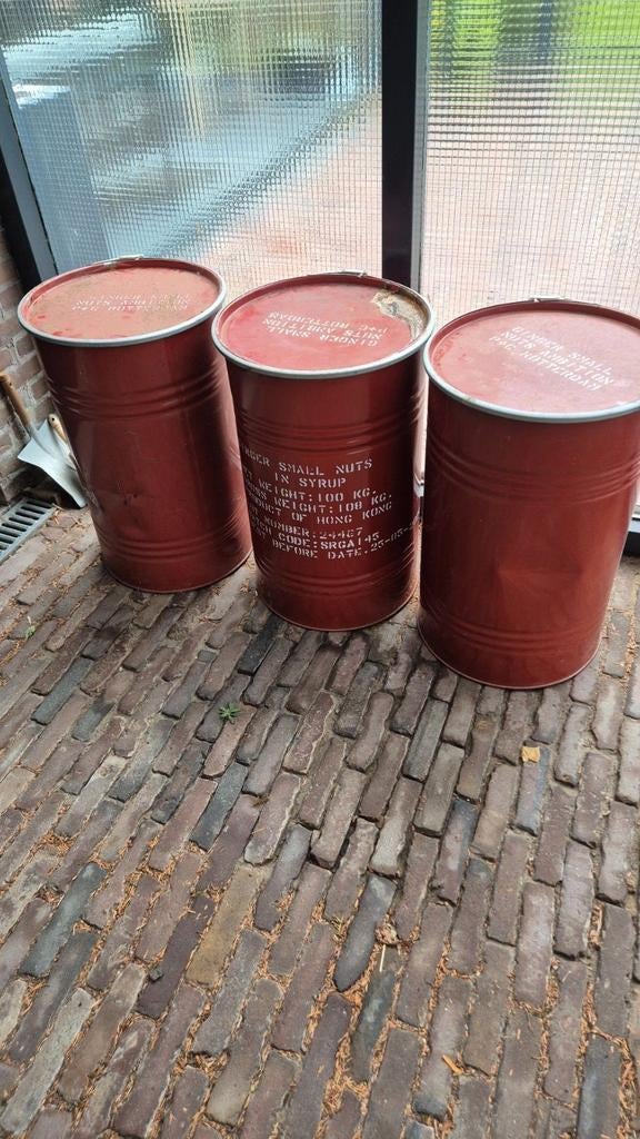 Klemdekselvaten  100 liter, Ophalen