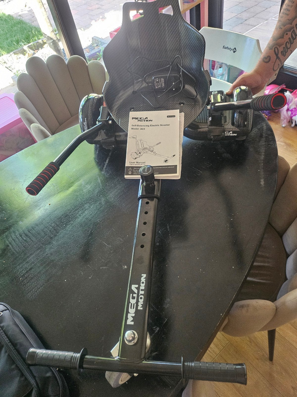 Mega Motion Hoverboard met zitje en stuur, Ophalen, Gebruikt, Elektrische step (E-scooter), Mega Motion