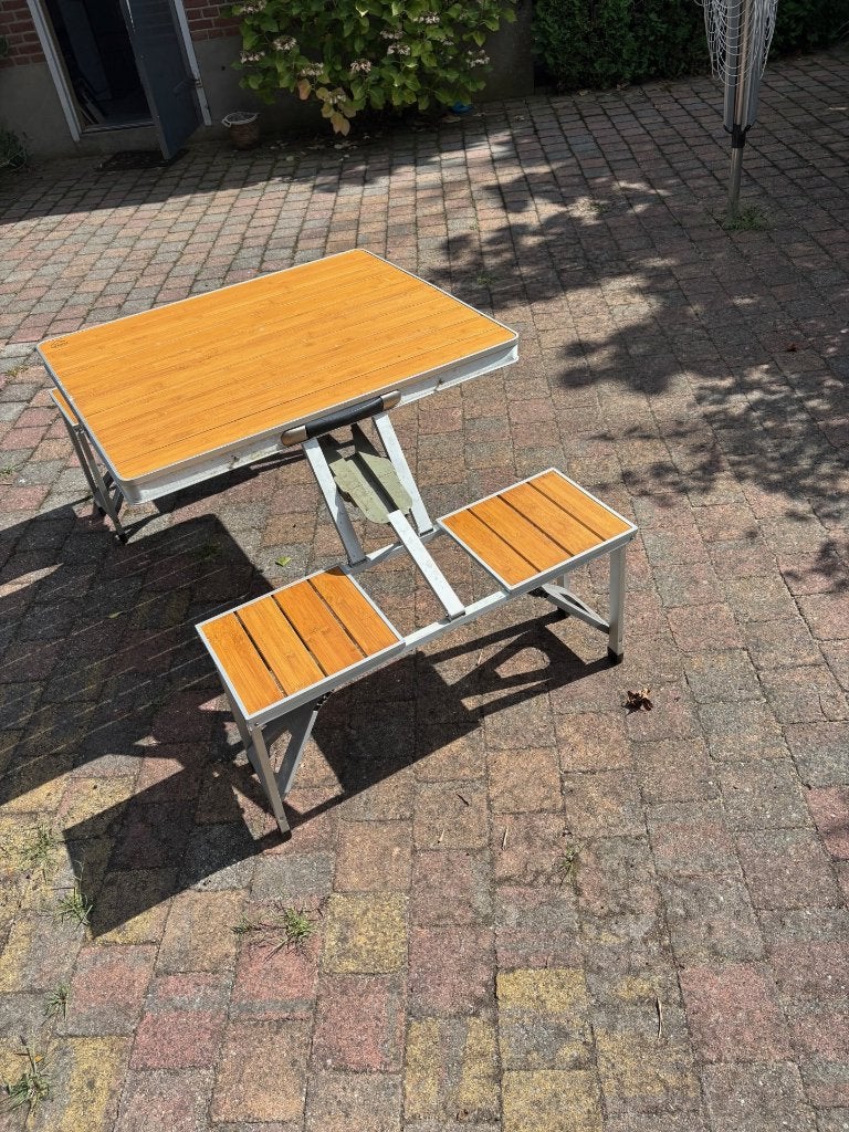 picknictafel opklapbaar, Ophalen, Gebruikt, Vierkant, Inklapbaar