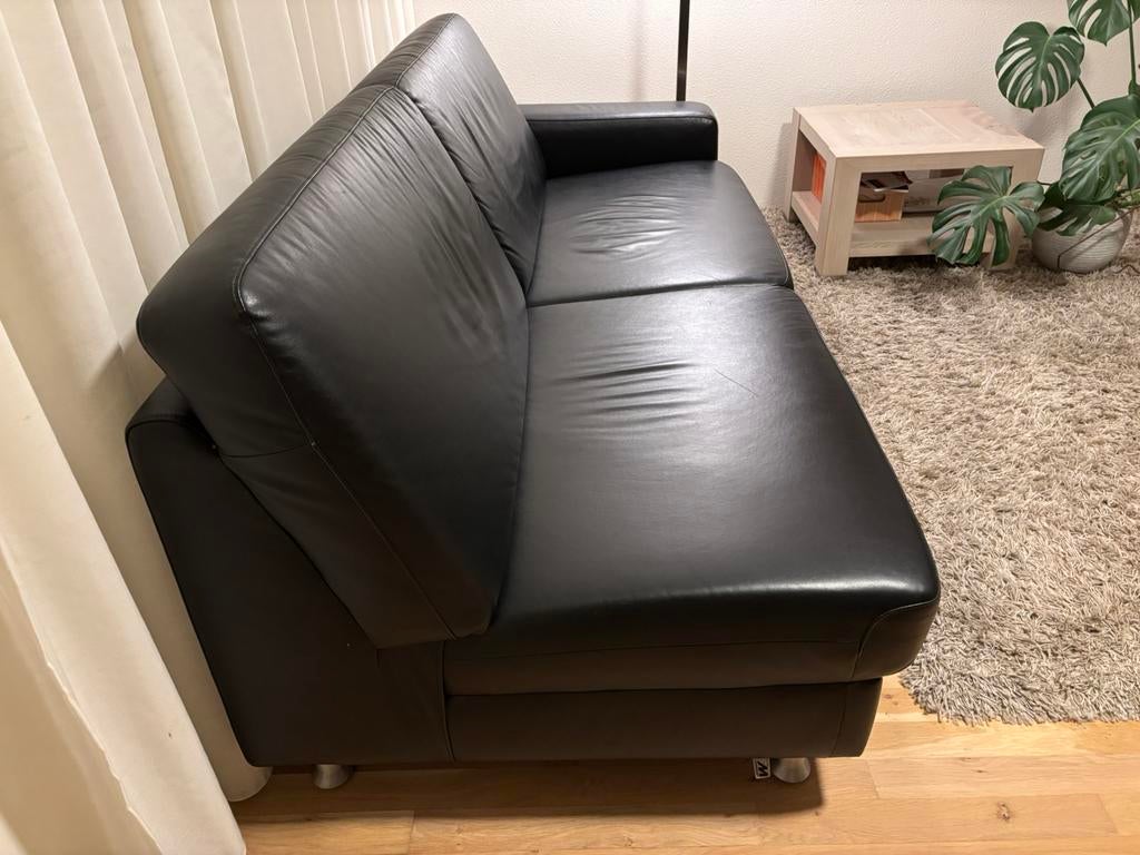 Leren bankstel Montel, Ophalen, Gebruikt, 150 tot 200 cm, Driepersoons