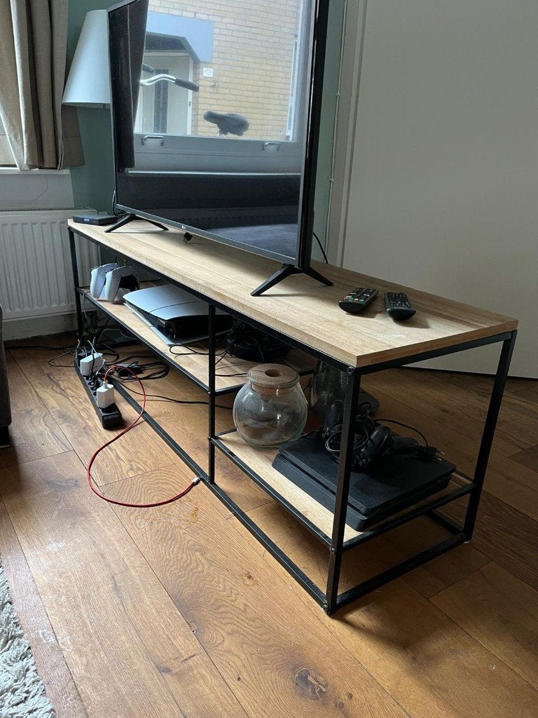 TV Meubel, Ophalen, Gebruikt, 100 tot 150 cm, Minder dan 100 cm