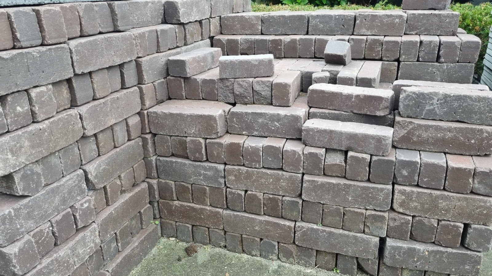 Gebakken waaltjes paars 15 m2 (200x65x50), Tuin en Terras, Ophalen of Verzenden, Keramiek, 10 m² of meer, Klinkers