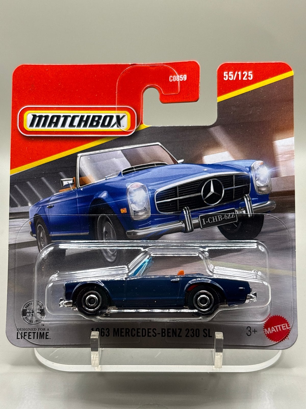Matchbox '63 Mercedes-Benz 230 SL - Nieuw in verpakking, Auto, Nieuw, Ophalen of Verzenden, Mattel