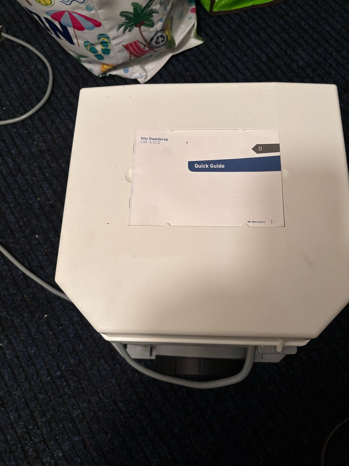 Itho Daalderop CVE-S ECO SP Ventilatiebox met schakelaar, Ophalen of Verzenden, Nieuw, Afzuiger