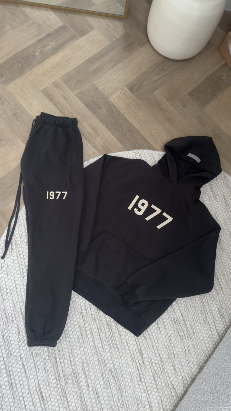 Essentials Fear of God Trainingspak 1977 Iron Black Maat S, Ophalen of Verzenden, Nieuw, Maat 46 (S) of kleiner, Zwart