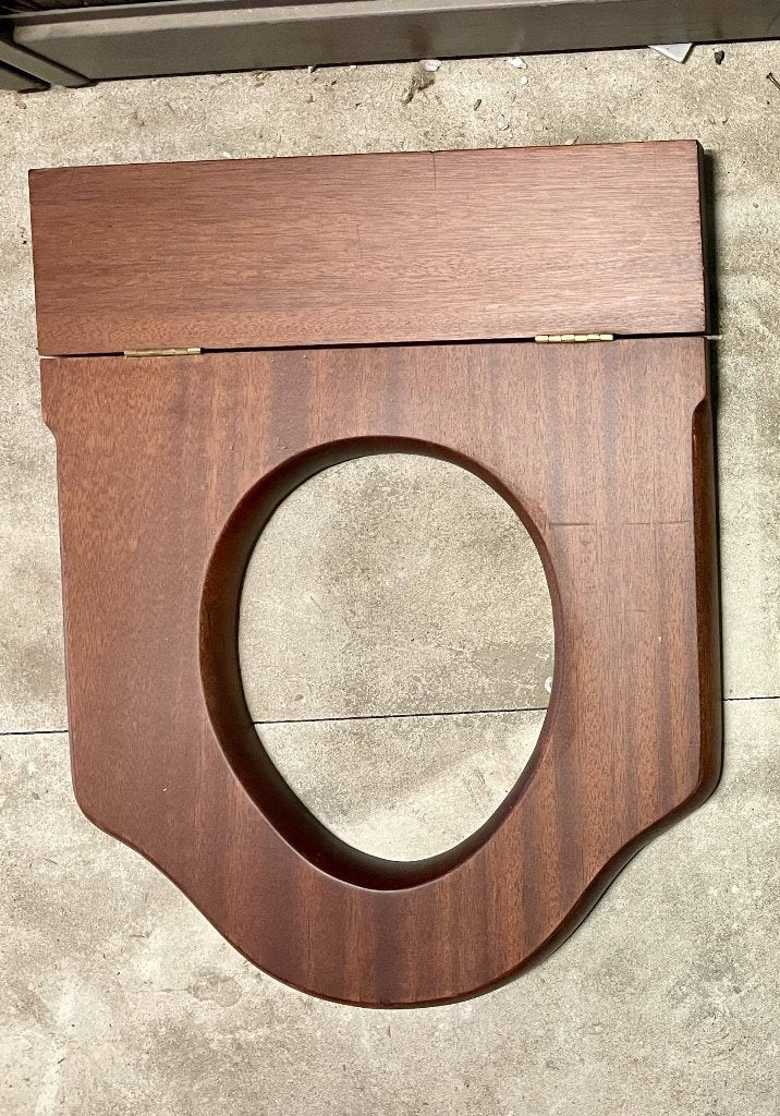 antiek houten wc bril, Ophalen, Nieuw, Toilet