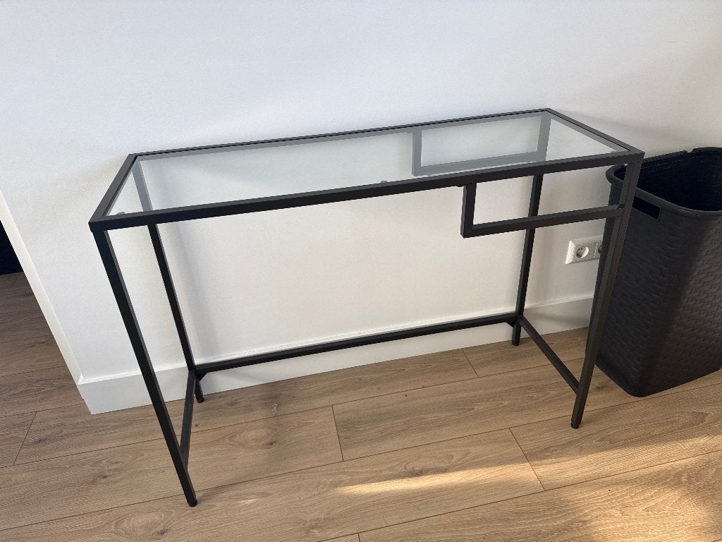 Glazen bureau - Ikea Vittsjö, Huis en Inrichting, Ophalen, Gebruikt, 110 cm, IKEA