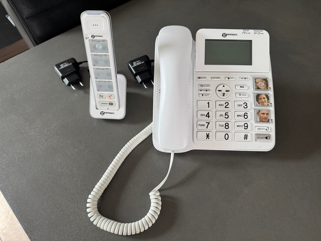 Z.g.a.n geemarc senioren telefoon amplidect combi-photo 295, Ophalen of Verzenden, Zo goed als nieuw, 1 handset