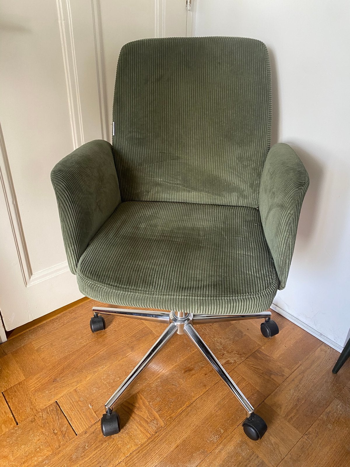 Bureaustoel / draaistoel / kuipstoel groen hjh OFFICE, Ophalen, Zo goed als nieuw, Groen