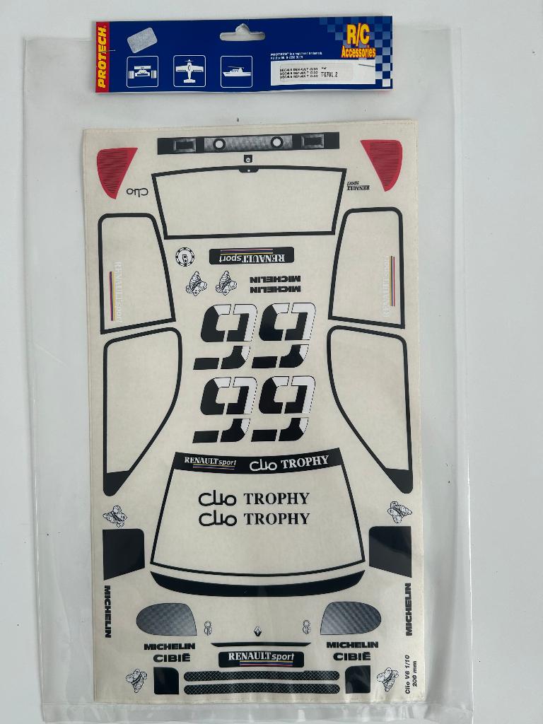 Protech decals Renault Clio T0701.1 nieuw rc stickers