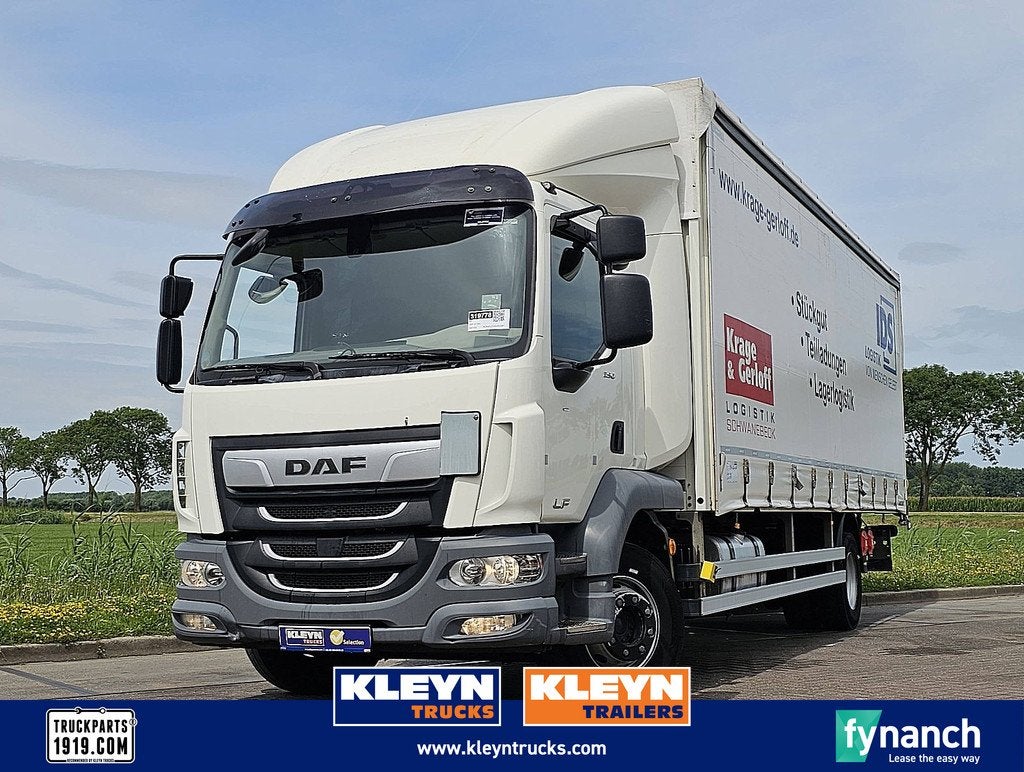 DAF LF 290 16t taillift airco, Auto's, Vrachtwagens, Automaat, 295 pk, Euro 6, Wit