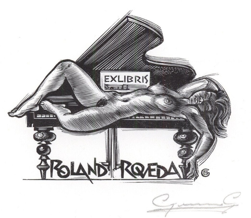 1608 Ex Libris België : Gerard Gaudaen, z.j., Verzenden, Ex libris