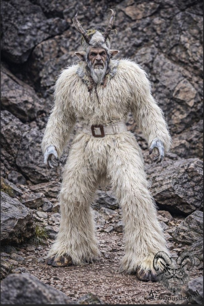 larp, krampus, kostuum, dierenhuid, huiden, pak, Ophalen, Nieuw, Pak of Jurk