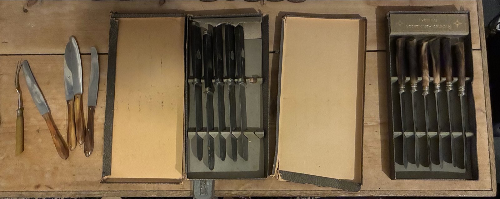 Vintage Besteksets - Diverse Messen en Vorken, Antiek en Kunst, Ophalen of Verzenden