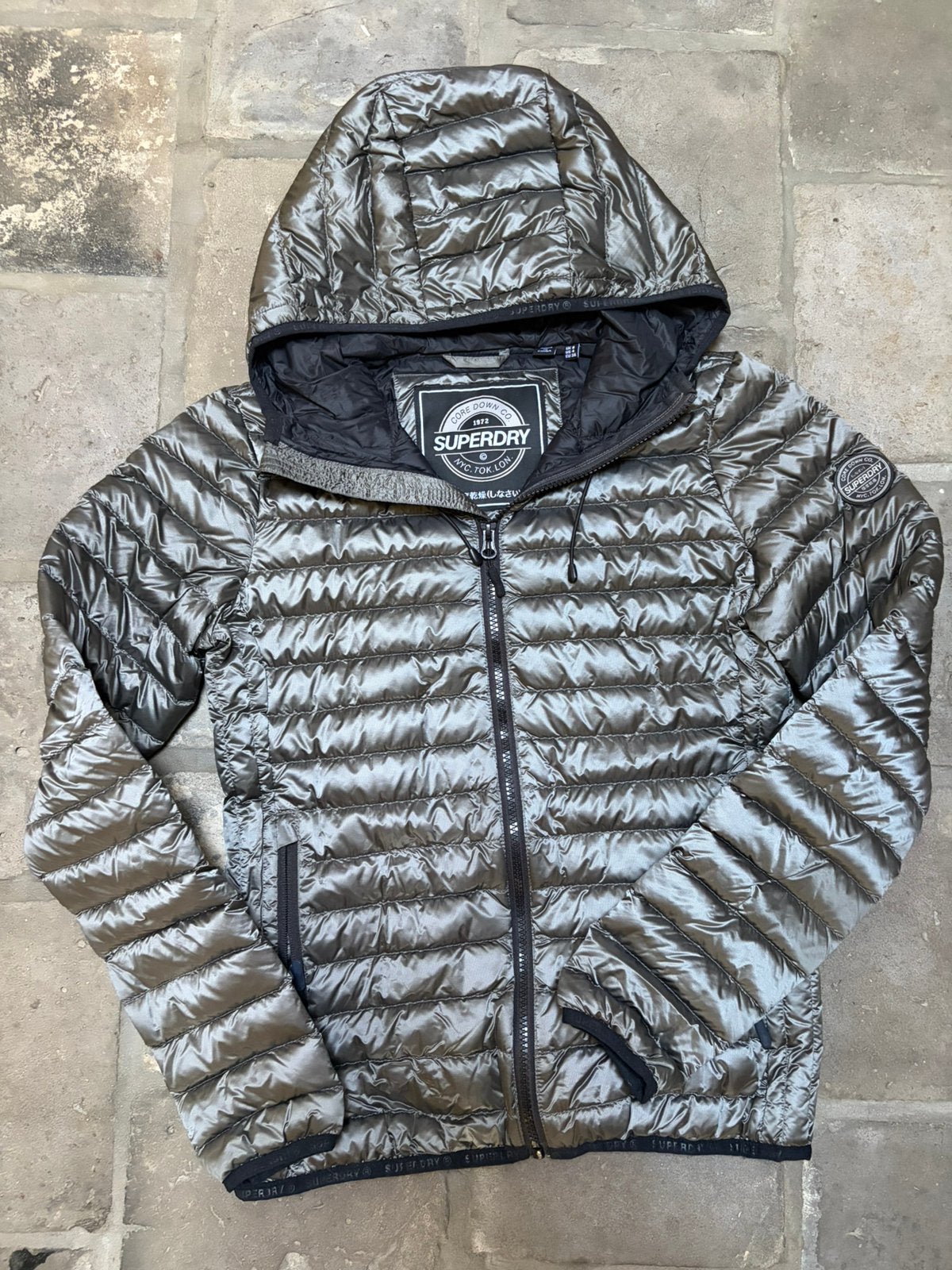 Superdry jas, Ophalen of Verzenden, Zo goed als nieuw, Maat 36 (S), Blauw