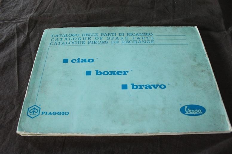 Vespa Piaggio Bravo Ciao Boxer 1973 ? parts list, Ophalen of Verzenden, Gebruikt