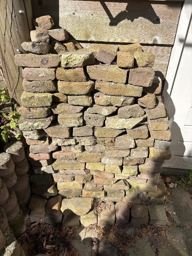 Heel veel mooie oude steentjes GRATIS, Ophalen, Gebruikt, Klinkers, 5 tot 10 m²