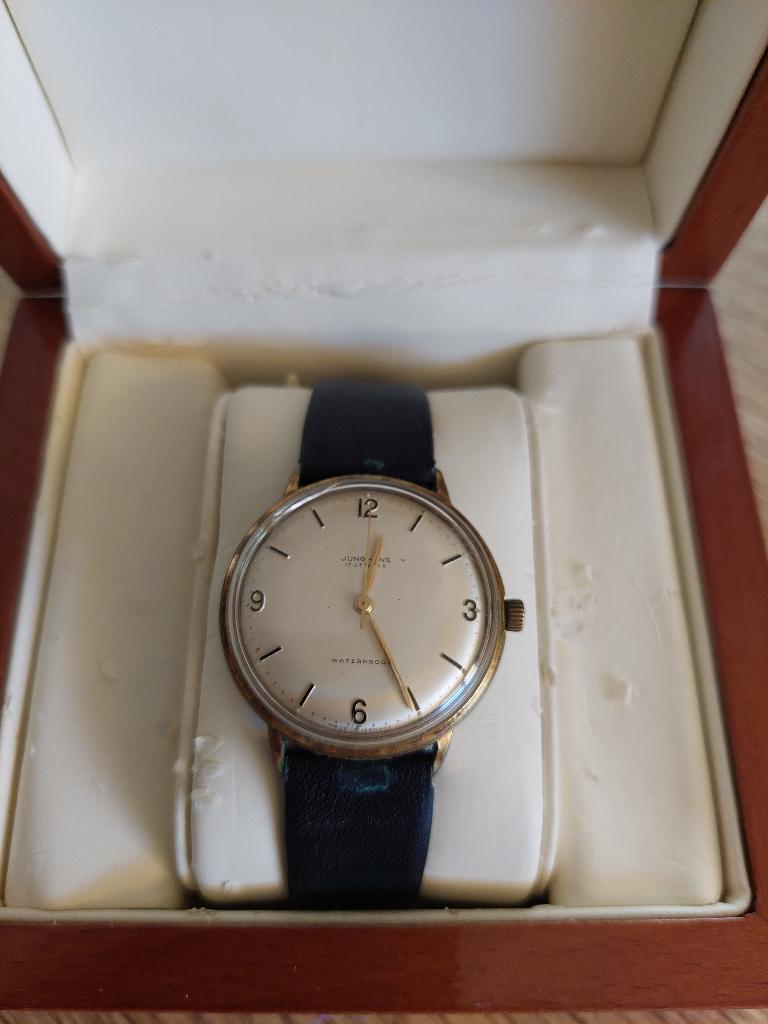Vintage Junghans klassiek horloge 17 Jewels, Sieraden, Tassen en Uiterlijk, Horloges | Heren, Gebruikt, Overige merken, Staal
