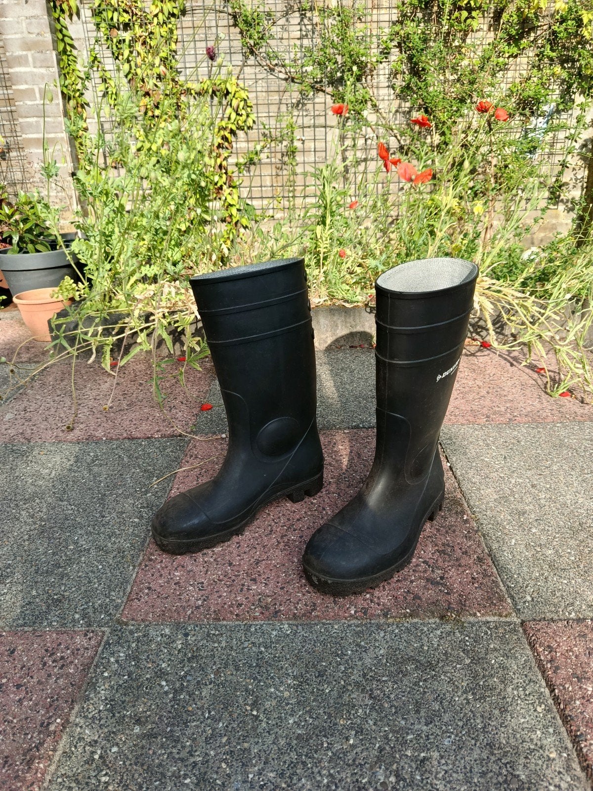 Zwarte heren kaplaarzen, maat 9/43, Tuin en Terras, Werkkleding, Ophalen, Heren, Laarzen