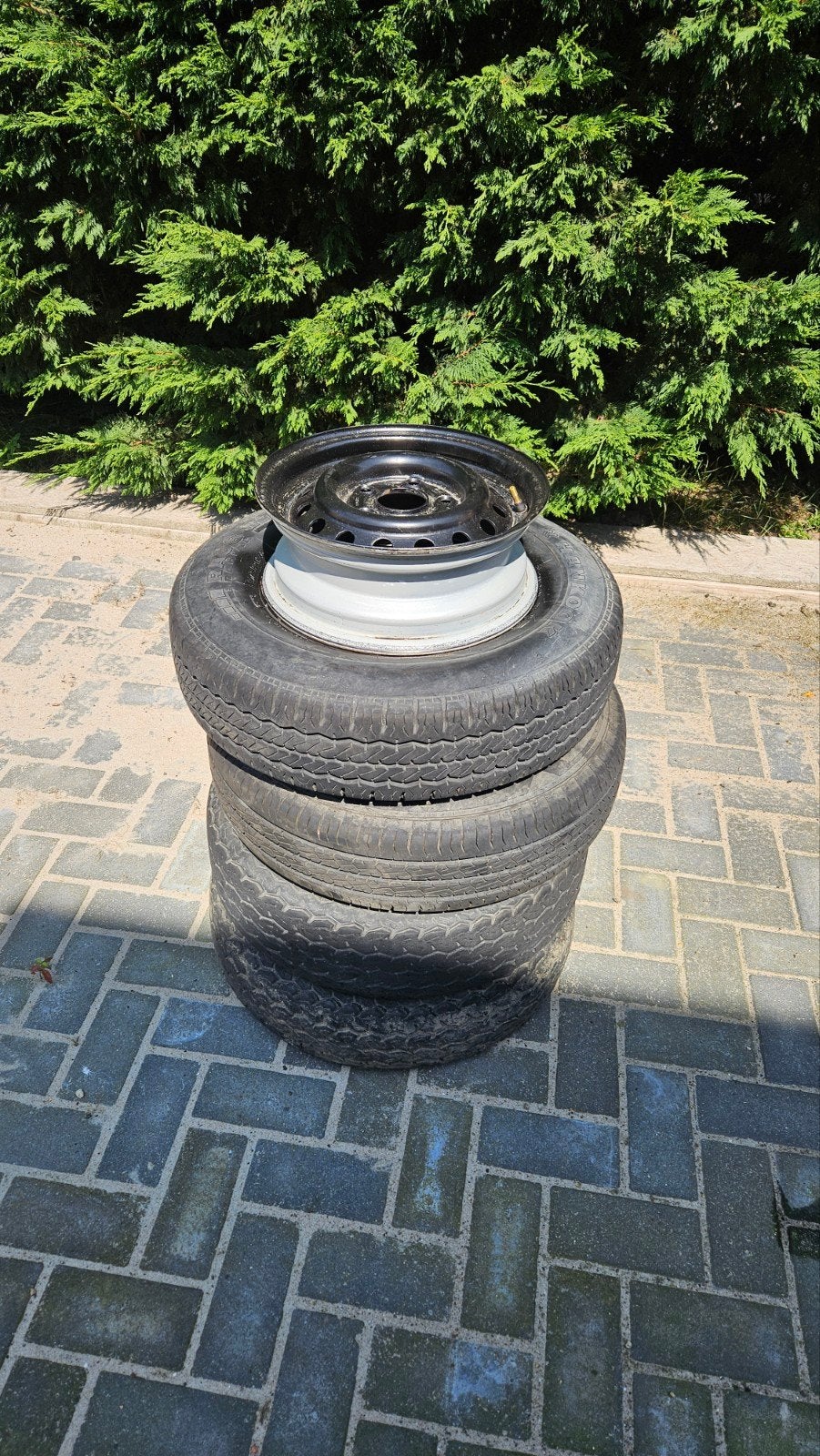5 aanhangervelgen aanhangerwielen 13 inch 4,5J13 samen:, Ophalen