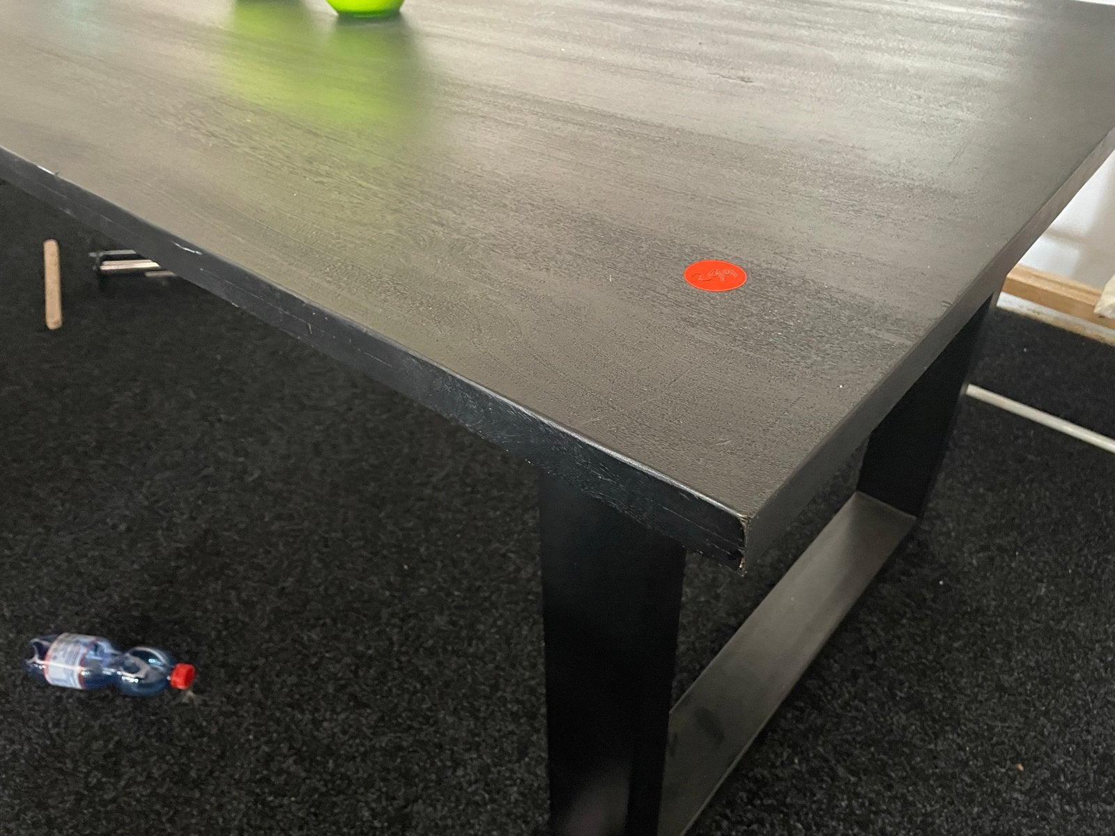Zwarte mangohouten tafel 300x100 cm - Nieuwstaat, Ophalen, 100 tot 150 cm, Vijf personen of meer, Rechthoekig
