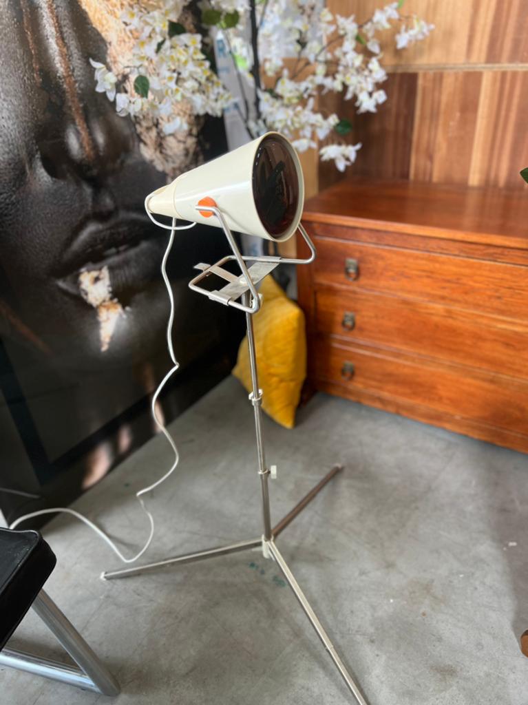 Vintage Philips infrarood / warmtelamp op statief, D, Gebruikt, Haarverzorging, Ophalen of Verzenden