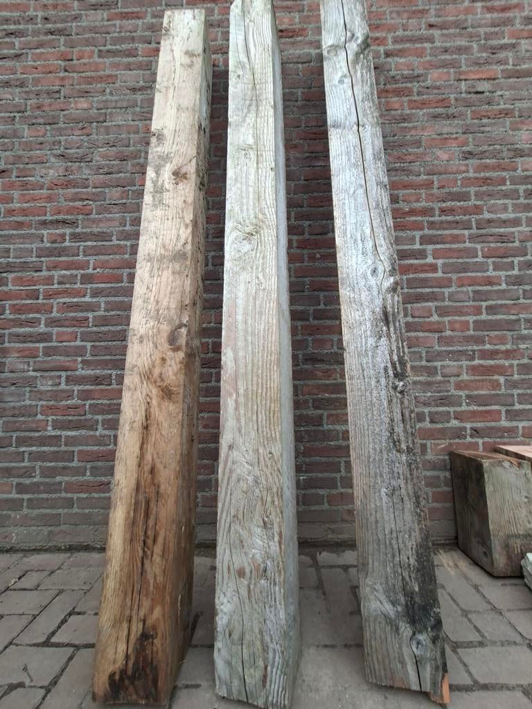 Douglas palen en 8 betonpoeren, Ophalen, Nieuw, 250 cm of meer, Palen