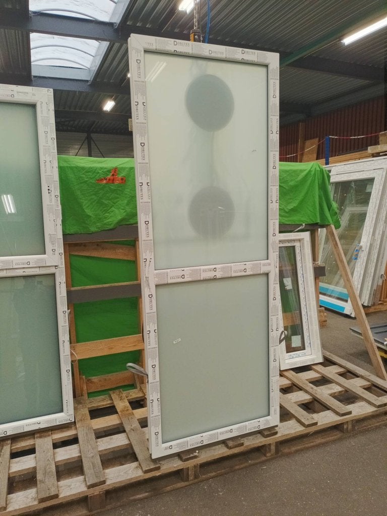 Kunststof Vast kozijn  b87 x h230 cm Wit  -2403-, Kunststof, Raamkozijn, Niet ingevuld, Nieuw