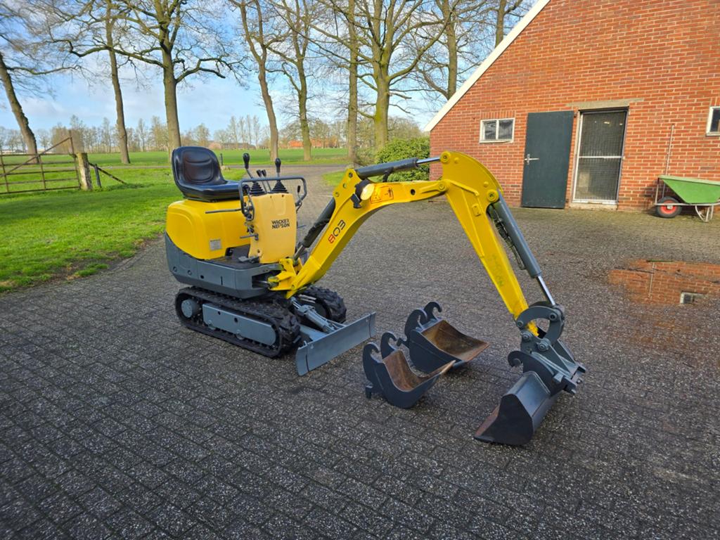 Te Koop: Wacker Neuson 803 Minigraver, Mini-graver., Ophalen of Verzenden, Graafmachine