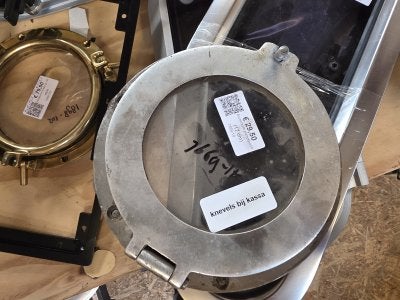 Aluminium patrijspoort (17 cm), Niet ingevuld, Gebruikt, Niet ingevuld, Niet ingevuld