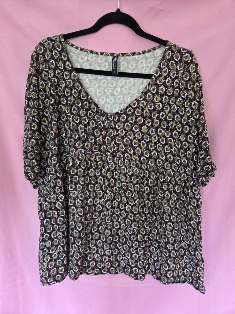 Jean Pascale Top met print - Maat XL, Overige kleuren, Maat 46/48 (XL) of groter, Ophalen of Verzenden, Zo goed als nieuw