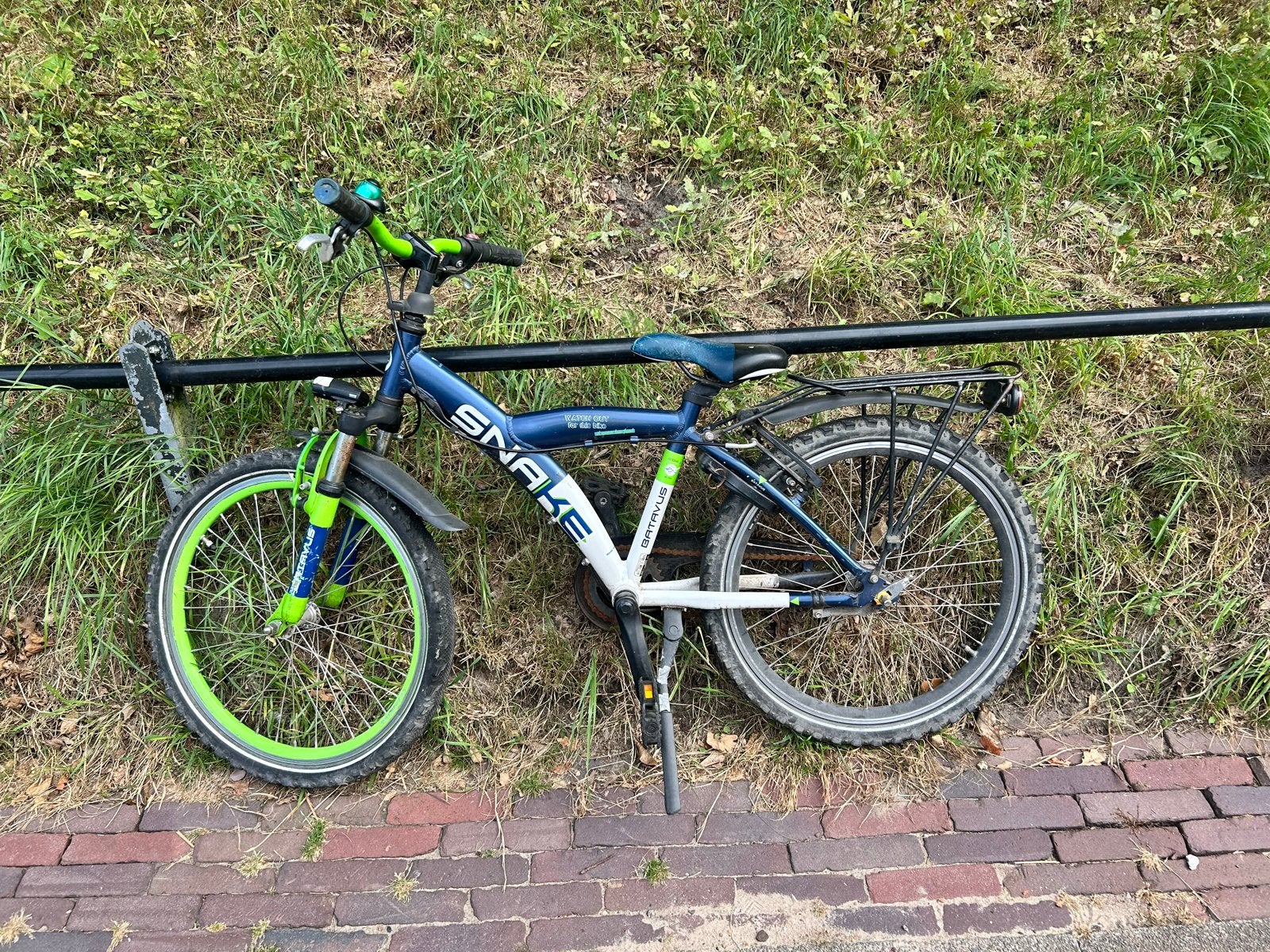 Snake jongensfiets 22 inch met 3 versnellingen, Fietsen en Brommers, Overige merken, Gebruikt, Velgrem, Versnellingen