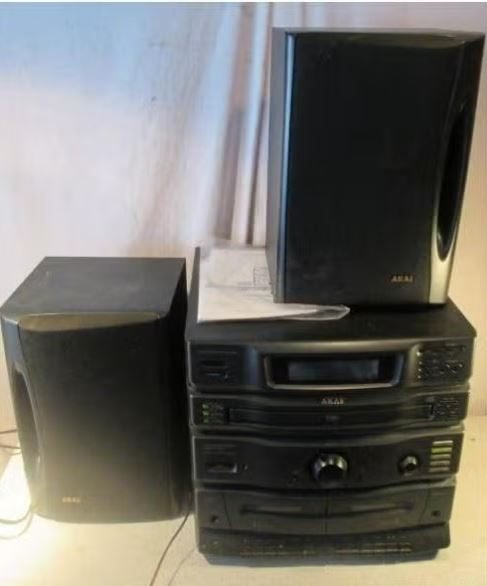 Prima Stereoketen van Akai met 2 Luidsprekers, Ophalen of Verzenden, Zo goed als nieuw, Cassettedeck, Akai