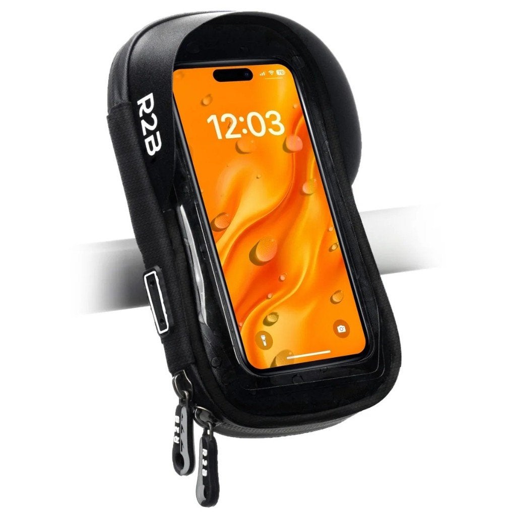 Telefoonhouder stuur (fiets, scooter, motor), Ophalen, Zo goed als nieuw, R2B