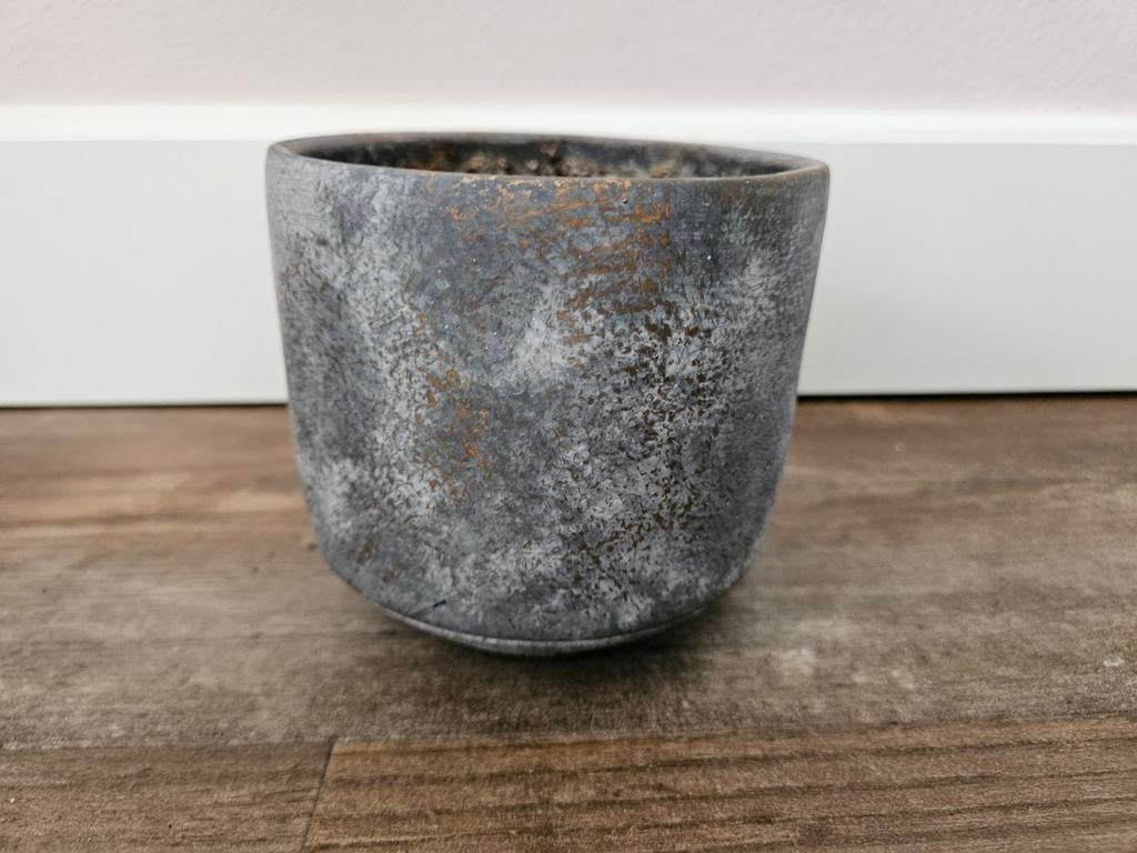 3 - bloempot Saar earth D12H11, Ophalen, Rond, Binnen, Zo goed als nieuw