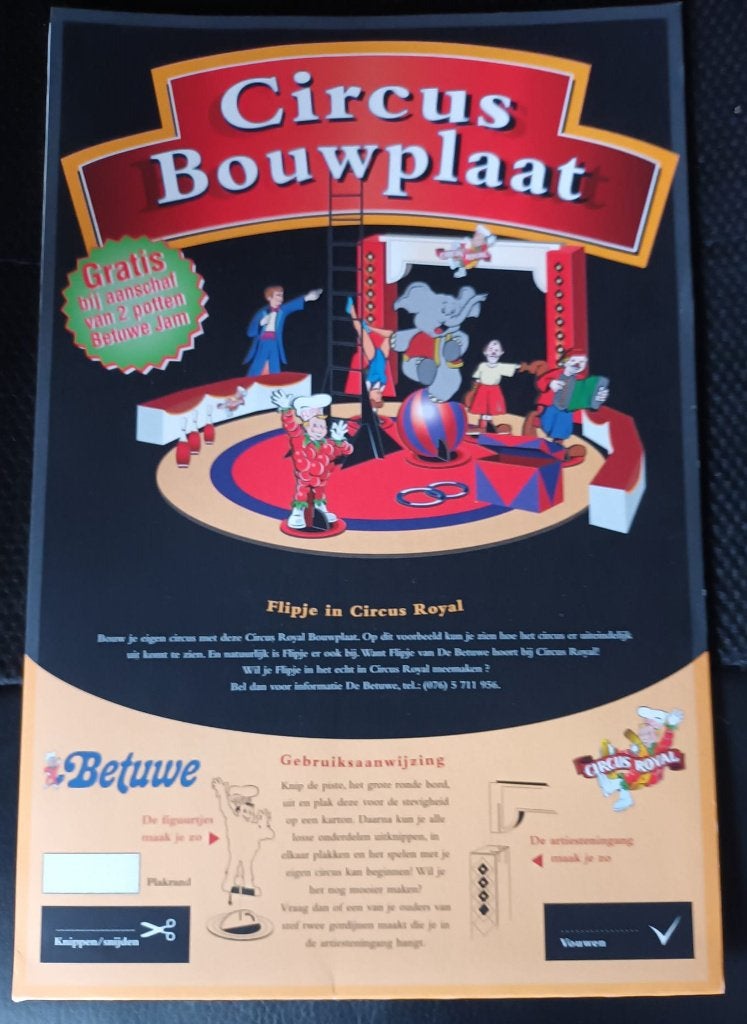 Flipje Circus bouwplaat, Ophalen of Verzenden, Zo goed als nieuw, Overige typen
