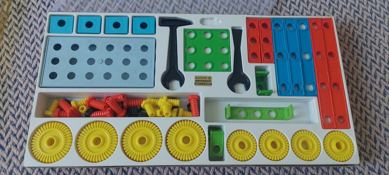 Vintage Herbart Mik-Bouwdozen constructiespeelgoed, Ophalen of Verzenden