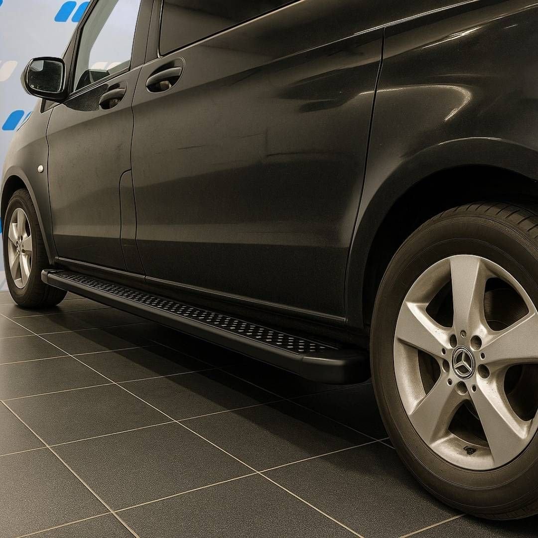 Mercedes Vito W447 Treeplanken Sidesteps Mat Zwart Anti-Slip, Gebruikt, -, -, Ophalen of Verzenden