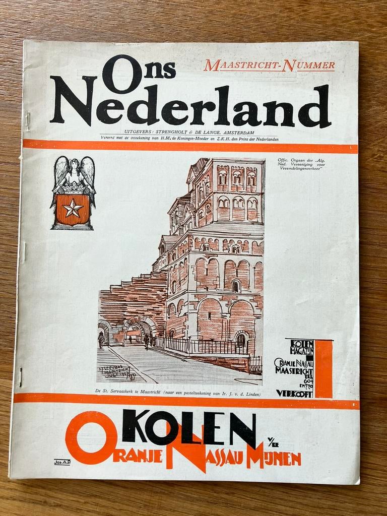 Tijdschrift ons Nederland Maastricht nummer vvv jaren 30, Boeken, Ophalen of Verzenden, Gelezen