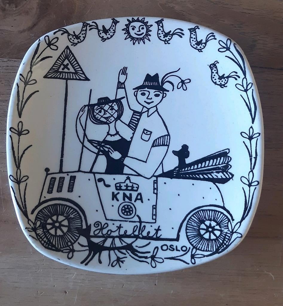 Bordje uit Noorwegen., Ophalen of Verzenden, Zo goed als nieuw